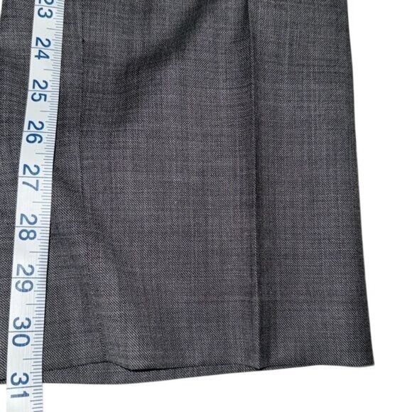 Chaps Mens Grey Dress Pants 36W X 32L 100% Wool Classic Fit Flat Front - Picture 14 of 14